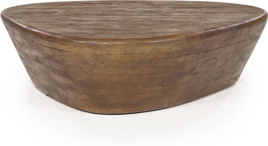 Eleonora Salontafel Mila Organisch Mangohout 107 x 78cm Bruin