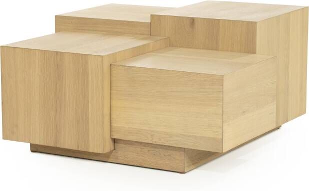 Eleonora Salontafel Quinten Eiken 80 x 80cm Naturel
