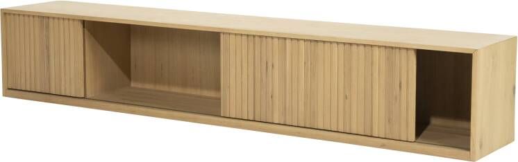 Eleonora Zwevend TV-meubel Milo Eiken 240cm Naturel