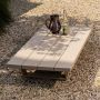 Exotan Bear Buiten Salontafel Aluminium Zand 25x140x70 - Thumbnail 2