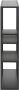 Giga Living Meubelen-Online Honkytonk Wandrek asymmetrisch zwart essen 20x75x91cm Industrieel - Thumbnail 3