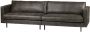 BePureHome Rodeo Classic Bank 3-Zits Recycle Leer Zwart 83x275x88 - Thumbnail 5