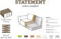 BePureHome Statement 3-Zits Bank Ecoleer Cognac 5 5x200x90 - Thumbnail 3