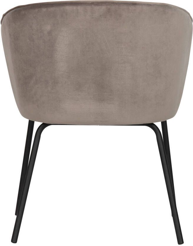 BePureHome Eetkamerstoel 'Admit' Velvet kleur khaki