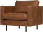BePureHome Rodeo Classic Fauteuil Recycle Leer Cognac 83x98x88 - Thumbnail 2