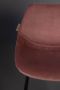 Dutchbone Barkruk 'Franky' Velvet (zithoogte 65cm) kleur Roze - Thumbnail 6