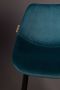 Dutchbone Barkruk 'Franky' Velvet (zithoogte 80cm) kleur Petrol - Thumbnail 5
