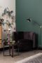 Dutchbone Draaibare Fauteuil 'Flower' kleur Zwart - Thumbnail 8