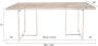Dutchbone " Class Eettafel Visgraat 180 x 90 cm Bruin " - Thumbnail 8