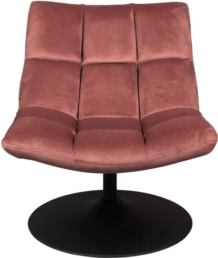 Dutchbone Fauteuil 'Bar' Velvet kleur Roze