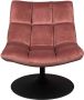 Dutchbone lounge chair bar velvet old pink - Thumbnail 3
