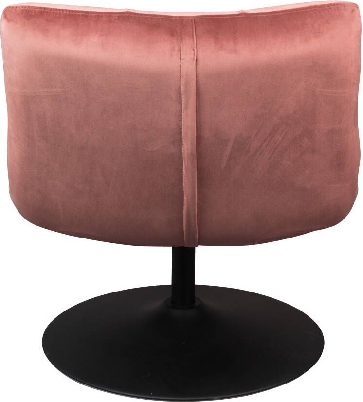 Dutchbone Fauteuil 'Bar' Velvet kleur Roze