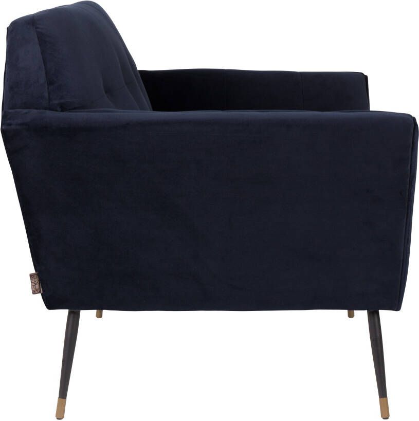 Dutchbone Fauteuil 'Kate' kleur Donkerblauw