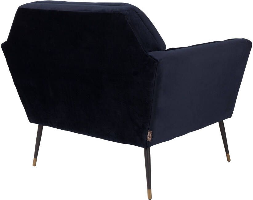 Dutchbone Fauteuil 'Kate' kleur Donkerblauw