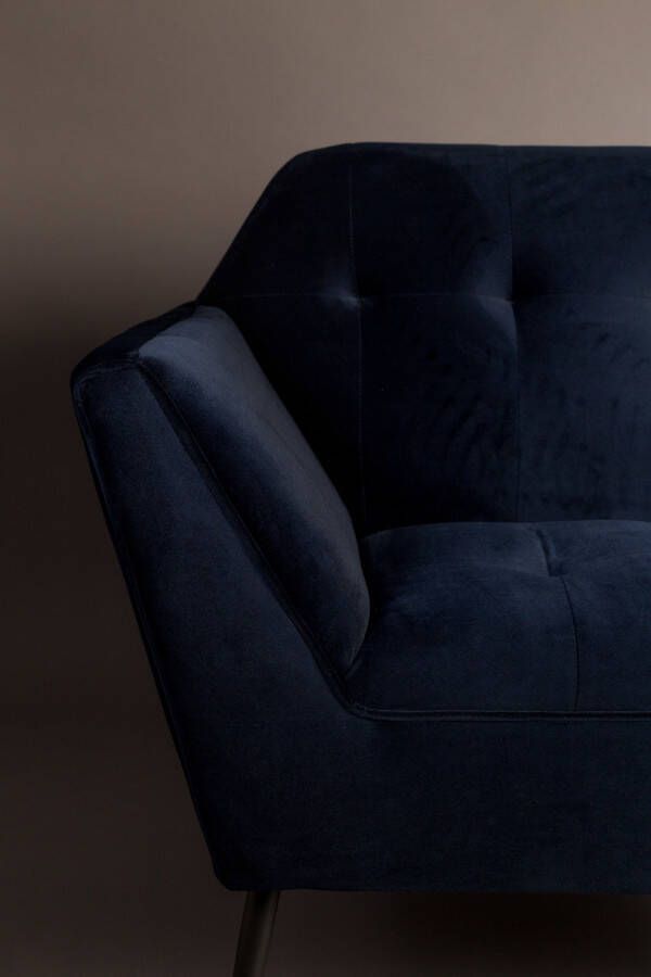 Dutchbone Fauteuil 'Kate' kleur Donkerblauw