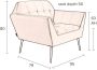 Dutchbone Fauteuil 'Kate' kleur Roze - Thumbnail 12