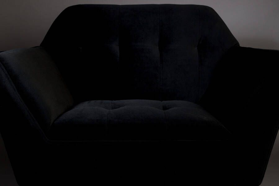 Dutchbone Fauteuil 'Kate' kleur Zwart