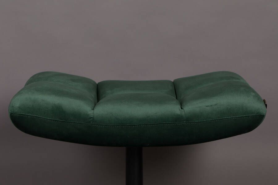 Dutchbone Hocker 'Bar' Velvet kleur Groen