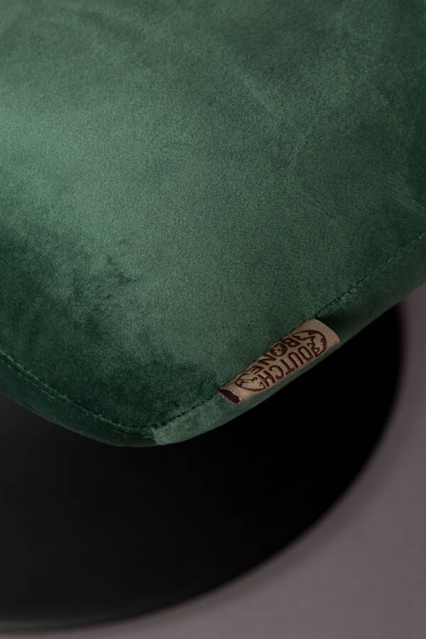 Dutchbone Hocker 'Bar' Velvet kleur Groen