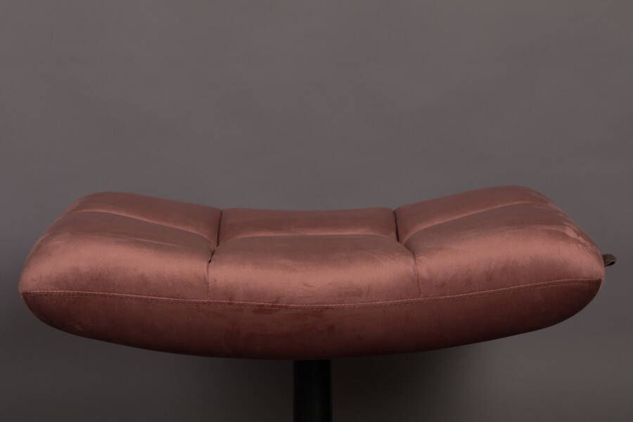 Dutchbone Hocker 'Bar' Velvet kleur Roze