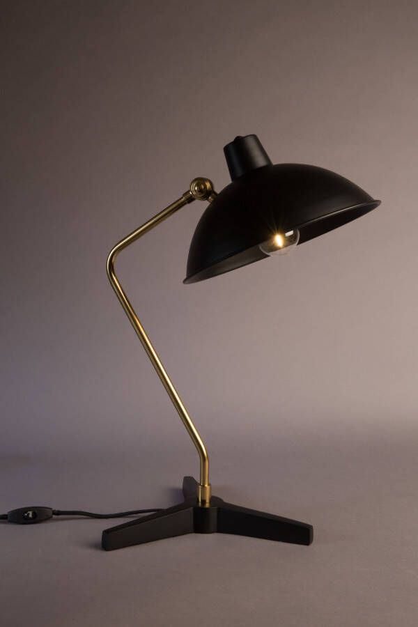 Dutchbone Tafellamp 'Devi' 52cm kleur Zwart