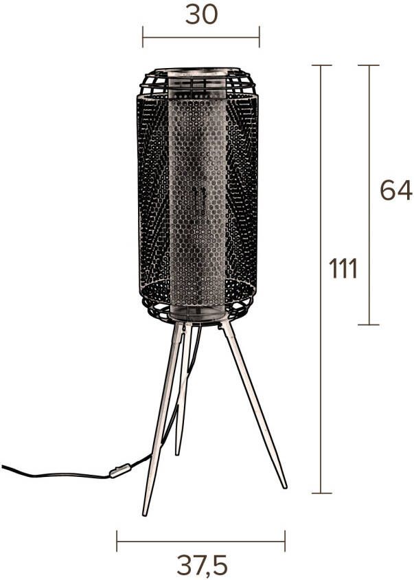Dutchbone Vloerlamp 'Archer' 111cm