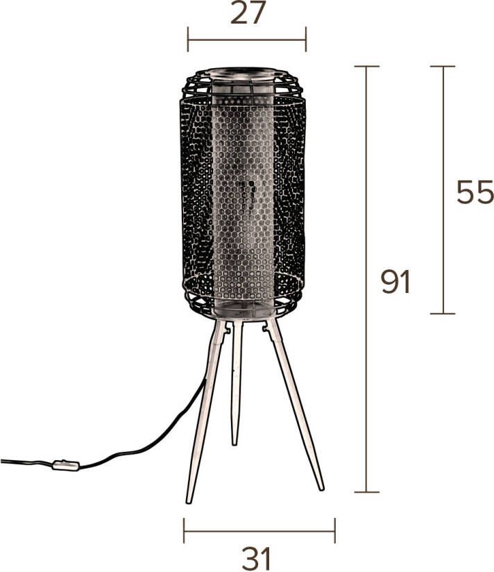 Dutchbone Vloerlamp 'Archer' 91cm