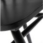 Kave Home Tressia stoel van MDF en massief rubberhout met zwarte lak - Thumbnail 4