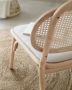 Kave Home Doriane solid oak easy chair with natural finish and upholstered seat - Thumbnail 10