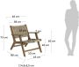 Kave Home Geralda fauteuil in acaciahout met donkere afwerking FSC 100% - Thumbnail 8