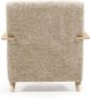 Kave Home Meghan fauteuil in beige chenille en hout met natuurlijke afwerking - Thumbnail 5
