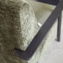 Kave Home Meghan fauteuil in groene chenille en hout met wengé afwerking - Thumbnail 9