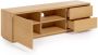 Kave Home Abilen TV meubel met 1 deur en 2 laden in eikenfineer 150 x 43 6 cm FSC 100% FSC - Thumbnail 3