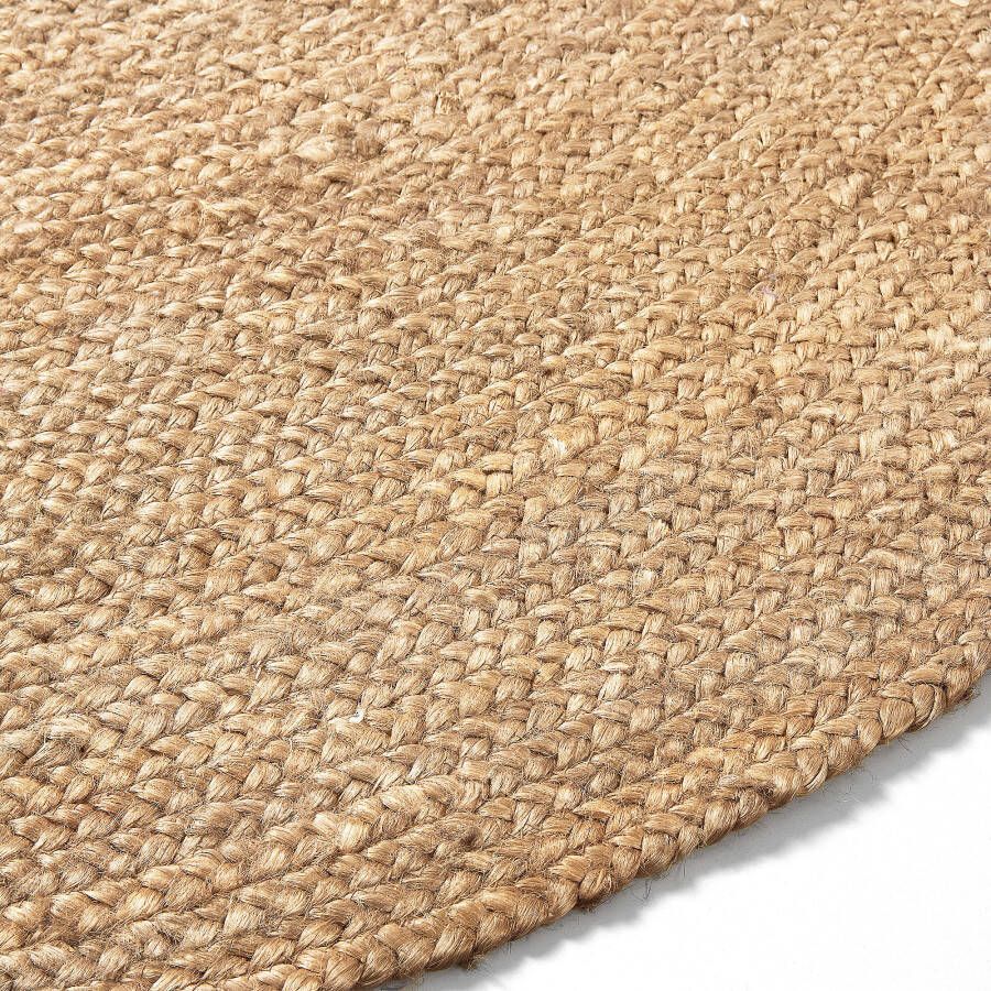 Kave Home Vloerkleed 'Doc' 150 x 150cm kleur Naturel