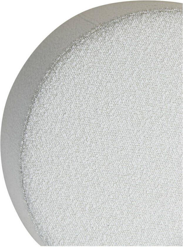 Light & Living Poef 'Lauryn' Bouclé Ø59cm kleur Crème