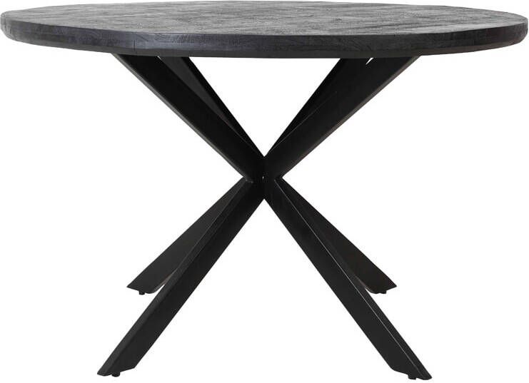 Light & Living Ronde Eettafel 'Yellov' Ø120cm kleur Zwart