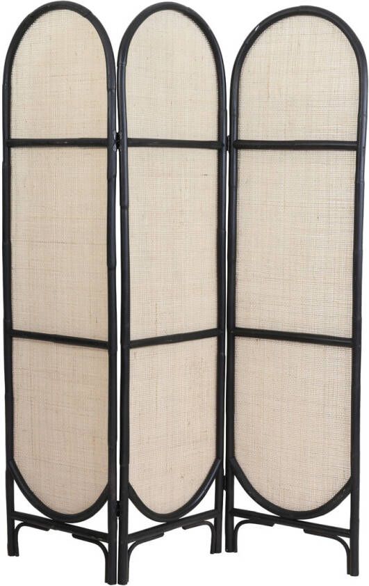 Light & Living Roomdivider 'Herwin' Webbing kleur Zwart