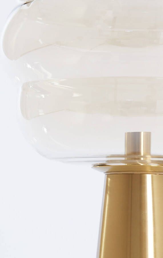 Light & Living Tafellamp 'Misty' 45cm kleur Amber Goud