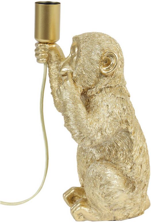 Light & Living Tafellamp 'Monkey' 34cm kleur Goud