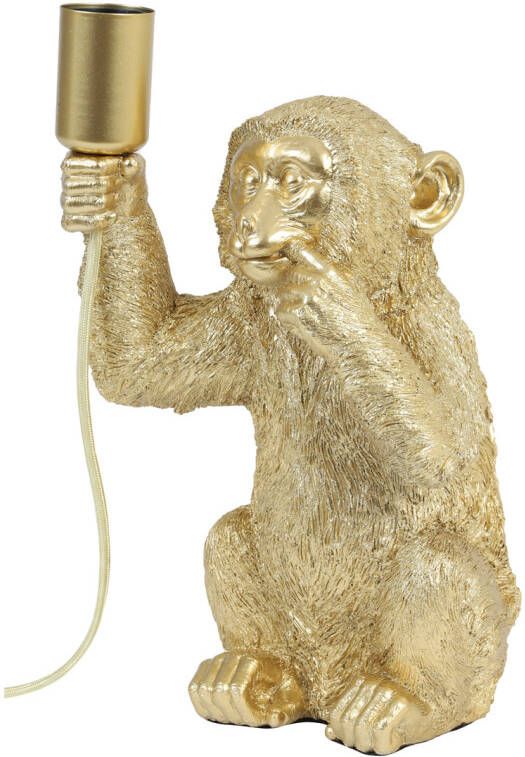 Light & Living Tafellamp 'Monkey' 34cm kleur Goud