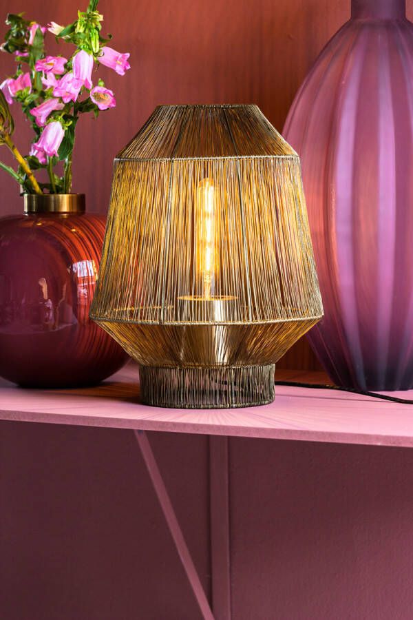 Light & Living Tafellamp 'Vitora' 38cm kleur Antiek Brons