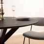 Giga Meubel Livingfurn Ronde Eetkamertafel Oslo Zwart Eiken Hout 120 cm - Thumbnail 7