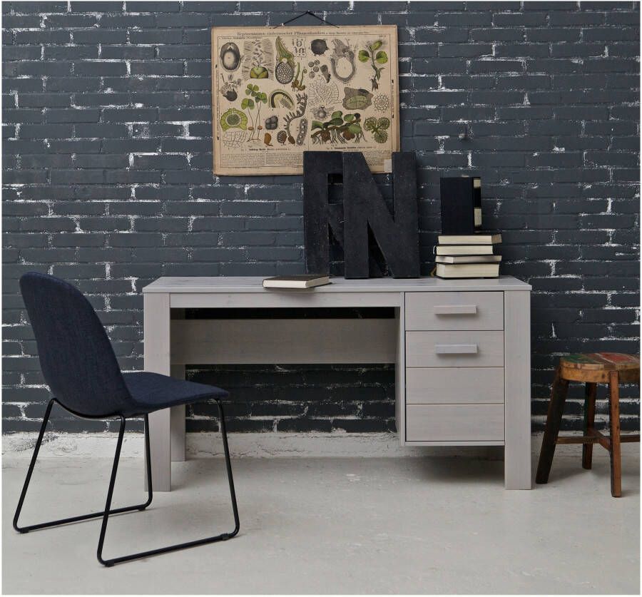 WOOOD Bureau 'Dennis' kleur betongrijs