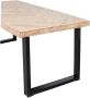 WOOOD Eettafel 'Tablo' Mangohout Visgraat met U-poot 180 x 90cm - Thumbnail 4