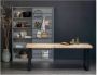 WOOOD Eettafel 'Tablo' Mangohout Visgraat met U-poot 200 x 90cm - Thumbnail 4