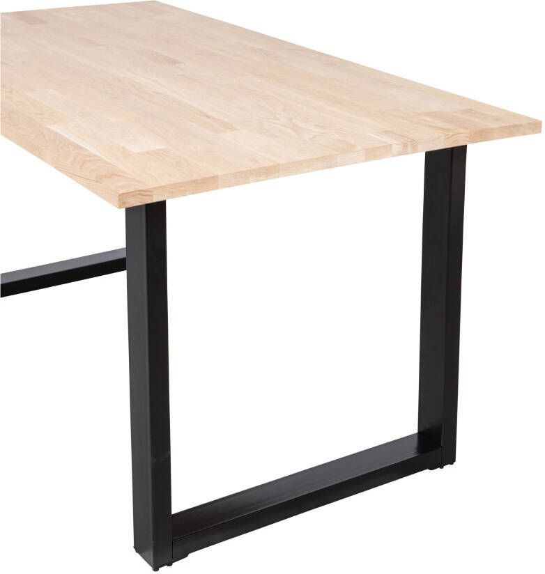 WOOOD Eettafel 'Tablo' met U-poot 180 x 90cm