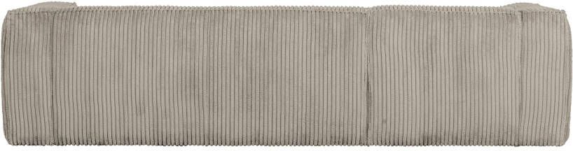 WOOOD Exclusive WOOOD Loungebank 'Bean' Links Rib kleur Naturel