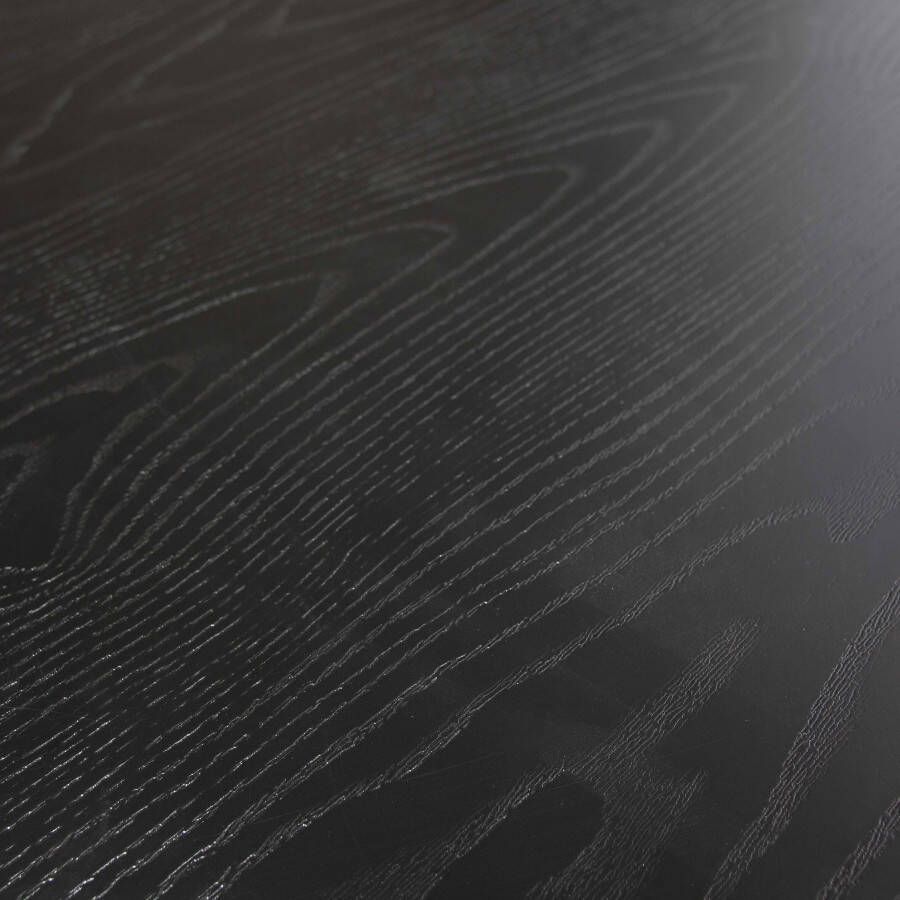 WOOOD Exclusive WOOOD Ovale Eettafel 'Bruno' 220 x 100cm kleur zwart