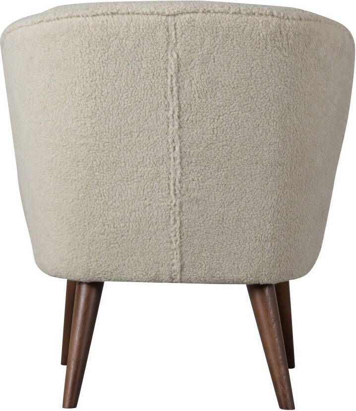 WOOOD Fauteuil 'Sara' Teddy kleur Off White