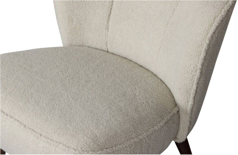 WOOOD Fauteuil 'Sara' Teddy kleur Off White